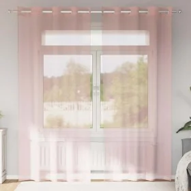 Cortinas de gasa con ojales 2 uds rosa 140x245 cm by , Curtains and curtains - Ref: Foro24-4102098, Price: 15,26 €, Discount: %