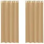 Cortinas de gasa con ojales 2 uds arena by , Curtains and curtains - Ref: Foro24-4102121, Price: 15,00 €, Discount: %