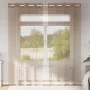 Cortinas de gasa con ojales 2 uds marrón claro de , Cortinas y visillos - Ref: Foro24-4102128, Precio: 15,04 €, Descuento: %