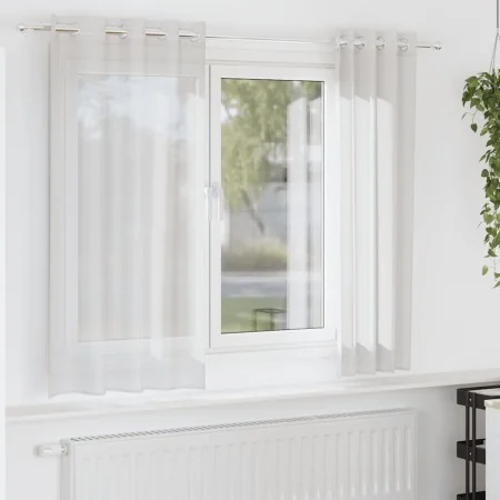 Cortinas de gasa con ojales 2 uds blanco by , Curtains and curtains - Ref: Foro24-4102149, Price: 13,30 €, Discount: %