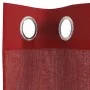 Cortinas de gasa con ojales 2 uds rojo vino by , Curtains and curtains - Ref: Foro24-4102156, Price: 13,89 €, Discount: %