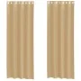 Cortinas de gasa con ojales 2 uds arena by , Curtains and curtains - Ref: Foro24-4102123, Price: 15,29 €, Discount: %
