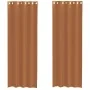 Cortinas de gasa con ojales 2 uds terracota de , Cortinas y visillos - Ref: Foro24-4102142, Precio: 16,17 €, Descuento: %