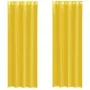 Cortinas de gasa con ojales 2 uds amarillo de , Cortinas y visillos - Ref: Foro24-4102135, Precio: 15,55 €, Descuento: %