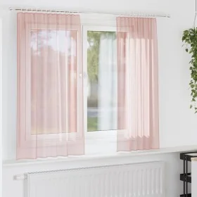 Cortinas de gasa con bolsillos para varillas 2 uds. rosa by , Curtains and curtains - Ref: Foro24-4102196, Price: 12,56 €, Di...