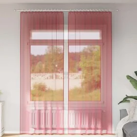 Cortinas de gasa con bolsillos para varillas 2 uds. rojo vino by , Curtains and curtains - Ref: Foro24-4102250, Price: 15,00 ...