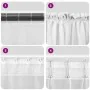 Cortinas de gasa con bolsillos para varillas 2 uds. rojo vino de , Cortinas y visillos - Ref: Foro24-4102250, Precio: 15,00 €...