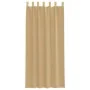 Cortinas de gasa con bolsillos para varillas 2 uds. arena de , Cortinas y visillos - Ref: Foro24-4102219, Precio: 14,65 €, De...