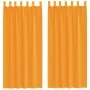 Cortinas de gasa con trabillas 2 uds naranja 140x245 cm de , Cortinas y visillos - Ref: Foro24-4102284, Precio: 15,00 €, Desc...