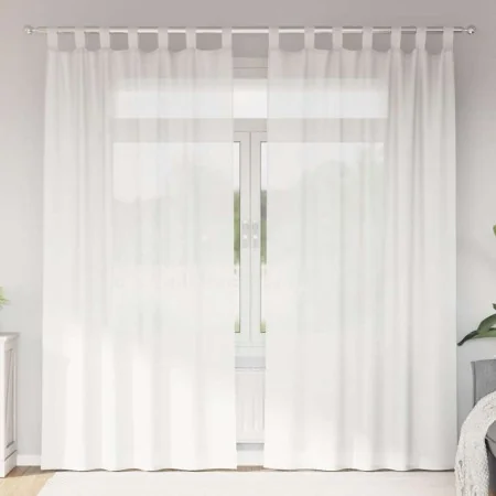 Cortinas de gasa con bolsillos para varillas 2 uds. blanco by , Curtains and curtains - Ref: Foro24-4102244, Price: 14,65 €, ...