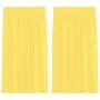 Cortinas de gasa con trabillas 2 uds amarillo 140x175 cm de , Cortinas y visillos - Ref: Foro24-4102317, Precio: 14,56 €, Des...