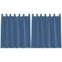 Cortinas de gasa con trabillas 2 uds azul real 140x140 cm de , Cortinas y visillos - Ref: Foro24-4102301, Precio: 14,11 €, De...
