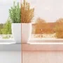 Cortinas de gasa con trabillas 2 uds terracota 140x175 cm de , Cortinas y visillos - Ref: Foro24-4102322, Precio: 13,65 €, De...