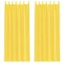 Cortinas de gasa con trabillas 2 uds amarillo 140x260 cm by , Curtains and curtains - Ref: Foro24-4102320, Price: 16,65 €, Di...