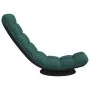 Silla giratoria de suelo de tela verde oscuro 70x51x79 cm de , Sillas de suelo - Ref: Foro24-4019729, Precio: 122,86 €, Descu...