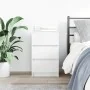 Mesilla de noche con 3 cajones blanca 39x35x65 cm von , Nachttische - Ref: Foro24-861337, Preis: 57,84 €, Rabatt: %