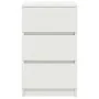Mesilla de noche con 3 cajones blanca 39x35x65 cm von , Nachttische - Ref: Foro24-861337, Preis: 57,84 €, Rabatt: %