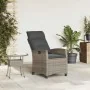 Silla de jardín reclinable con mesa auxiliar ratán gris by , Garden chairs - Ref: Foro24-4108271, Price: 146,54 €, Discount: %
