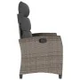 Silla de jardín reclinable con mesa auxiliar ratán gris by , Garden chairs - Ref: Foro24-4108271, Price: 146,54 €, Discount: %