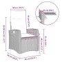 Silla de jardín reclinable con mesa auxiliar ratán gris by , Garden chairs - Ref: Foro24-4108271, Price: 146,54 €, Discount: %
