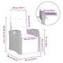 Silla de jardín reclinable con mesa auxiliar ratán gris by , Garden chairs - Ref: Foro24-4108278, Price: 180,27 €, Discount: %