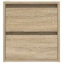 Mesilla de noche de pared roble Sonoma 38x34x40 cm de , Mesitas de noche - Ref: Foro24-861251, Precio: 47,02 €, Descuento: %