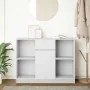 Aparador con cajón blanco 101x35x76 cm madera de ingeniería by , Sideboards - Ref: Foro24-861562, Price: 93,51 €, Discount: %