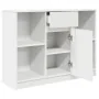 Aparador con cajón blanco 101x35x76 cm madera de ingeniería by , Sideboards - Ref: Foro24-861562, Price: 93,51 €, Discount: %