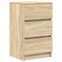 Mesillas de noche con 3 cajones 2 uds roble Sonoma 39x35x65 cm de , Mesitas de noche - Ref: Foro24-861342, Precio: 106,06 €, ...