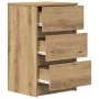 Mesillas de noche con 3 cajones 2uds roble artesanal 39x35x65cm by , Nightstands - Ref: Foro24-861354, Price: 116,83 €, Disco...