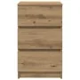 Mesillas de noche con 3 cajones 2uds roble artesanal 39x35x65cm by , Nightstands - Ref: Foro24-861354, Price: 116,83 €, Disco...