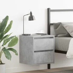 Mesilla de noche de pared gris hormigón 38x34x40 cm by , Nightstands - Ref: Foro24-861253, Price: 47,03 €, Discount: %