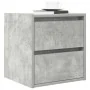 Mesilla de noche de pared gris hormigón 38x34x40 cm by , Nightstands - Ref: Foro24-861253, Price: 47,02 €, Discount: %