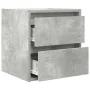Mesilla de noche de pared gris hormigón 38x34x40 cm by , Nightstands - Ref: Foro24-861253, Price: 47,02 €, Discount: %