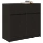 Aparador con cajón roble negro 80x34x76 cm madera de ingeniería von , Sideboards - Ref: Foro24-861536, Preis: 88,97 €, Rabatt: %