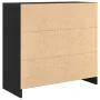 Aparador con cajón roble negro 80x34x76 cm madera de ingeniería von , Sideboards - Ref: Foro24-861536, Preis: 88,97 €, Rabatt: %