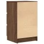 Mesilla de noche con 3 cajones roble marrón 39x35x65 cm von , Nachttische - Ref: Foro24-861349, Preis: 61,14 €, Rabatt: %