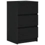 Mesillas de noche con 3 cajones 2 uds. Negro 39x35x65 cm von , Nachttische - Ref: Foro24-861340, Preis: 113,36 €, Rabatt: %