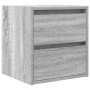 Mesillas de noche de pared 2 uds gris Sonoma 38x34x40 cm de , Mesitas de noche - Ref: Foro24-861258, Precio: 83,38 €, Descuen...