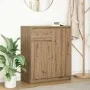 Aparador con cajón roble artesanal 71x35x84cm madera ingeniería by , Sideboards - Ref: Foro24-861597, Price: 88,54 €, Discoun...