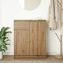 Aparador con cajón roble artesanal 71x35x84cm madera ingeniería by , Sideboards - Ref: Foro24-861597, Price: 88,54 €, Discoun...