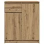 Aparador con cajón roble artesanal 71x35x84cm madera ingeniería by , Sideboards - Ref: Foro24-861597, Price: 88,54 €, Discoun...