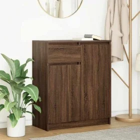 Aparador con cajón roble marrón 71x35x84 cm madera ingeniería von , Sideboards - Ref: Foro24-861595, Preis: 88,41 €, Rabatt: %