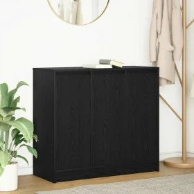 Aparador de madera de roble negro 85x34x76 cm by , Sideboards - Ref: Foro24-861626, Price: 94,02 €, Discount: %