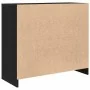Aparador de madera de roble negro 85x34x76 cm by , Sideboards - Ref: Foro24-861626, Price: 94,02 €, Discount: %