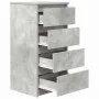 Aparador de madera de ingeniería gris hormigón 37,5x35x76 cm de , Aparadores - Ref: Foro24-861754, Precio: 73,85 €, Descuento: %