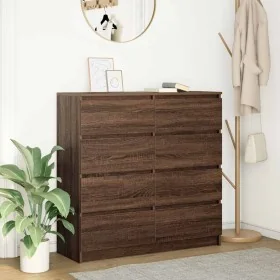 Aparador roble marrón 100x35x99 cm madera de ingeniería by , Sideboards - Ref: Foro24-3328495, Price: 166,81 €, Discount: %