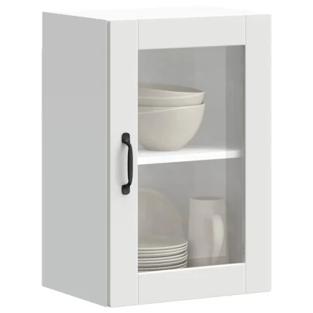 Armario de pared para cocina con puerta de cristal Porto blanco von , Küchenschränke - Ref: Foro24-854007, Preis: 56,57 €, Ra...