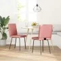 Sillas de comedor 2 unidades cuero sintético rosa de , Sillas de comedor - Ref: Foro24-4101120, Precio: 87,16 €, Descuento: %