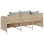 Sofá de jardín de 3 plazas con cojines ratán sintético beige by , Outdoor sofas - Ref: Foro24-4104175, Price: 238,98 €, Disco...